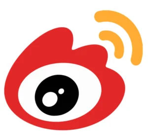Weibo logo showing China’s real-time social media and trend discovery platform