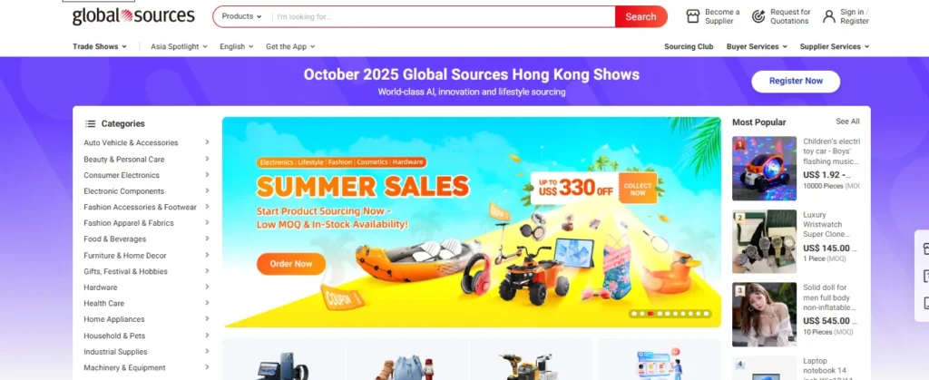 global sources homepage