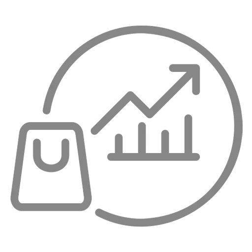 china tourism growth growth icon with rising sales chart