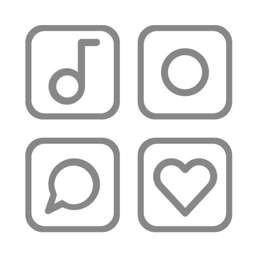Social media app icons