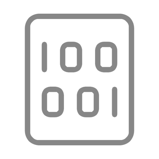 Data grid icon representing digital content layout