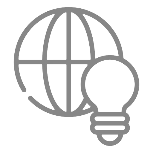 Global innovation and ideas icon