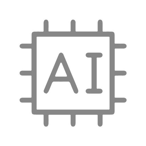AI chip icon representing artificial intelligence technology