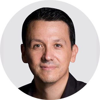 Man black shirt portrait