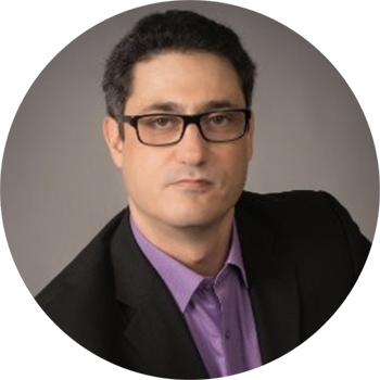 Man dark suit portrait