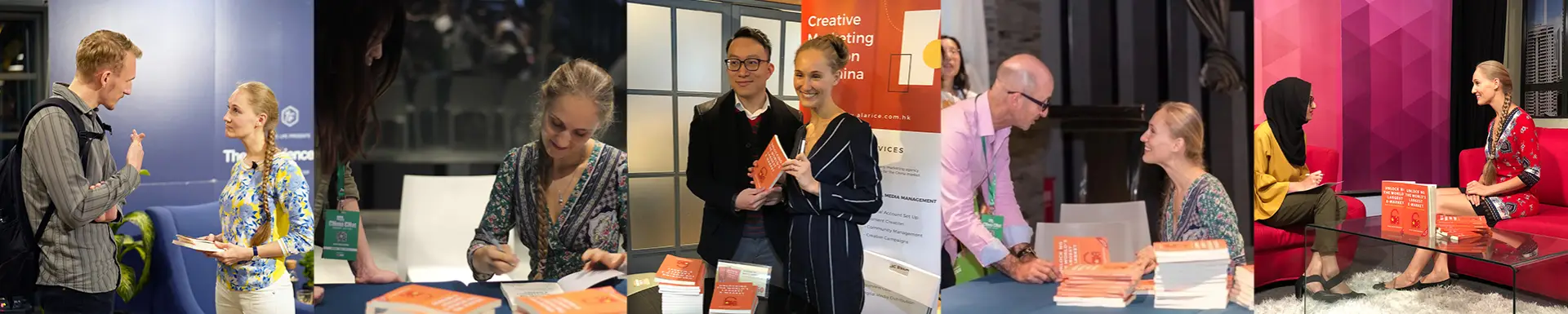 ashley dudarenok with her books