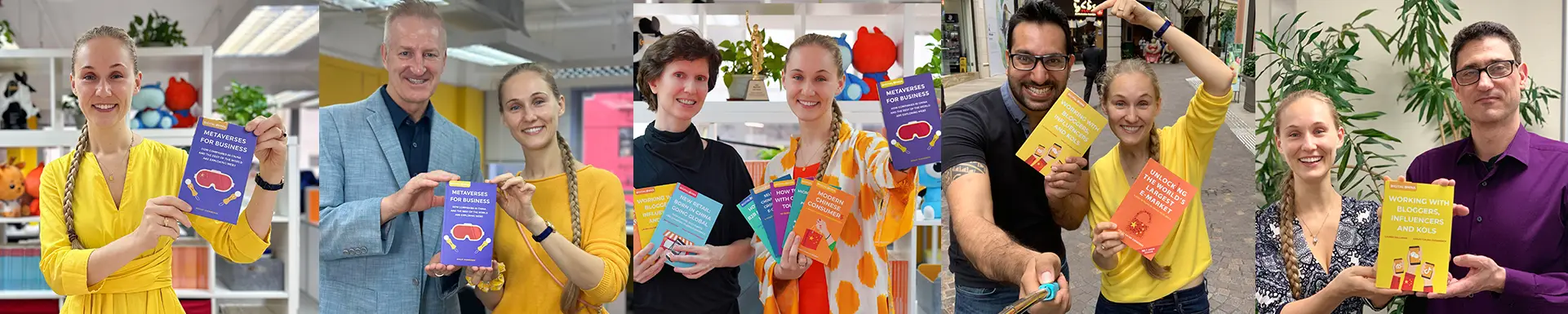 Global readers with China business books by ashley