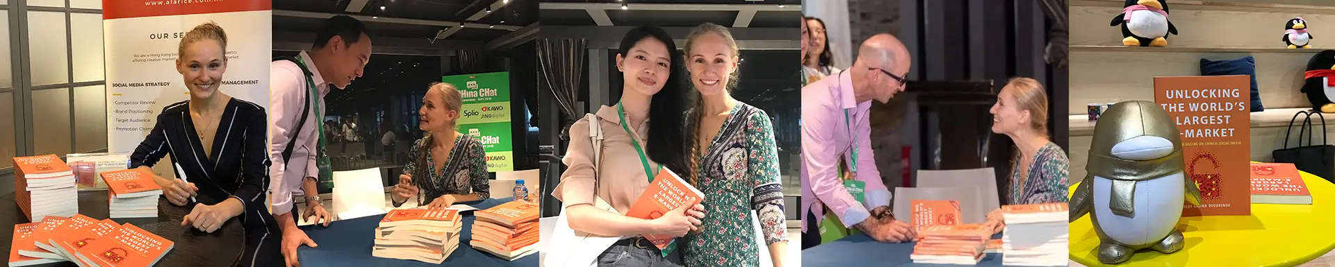 Readers engaging with China business insights with ashley
