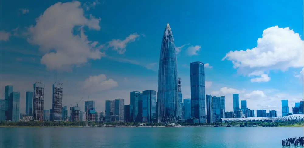 Shenzhen skyline with modern skyscrapers