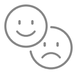 Customer sentiment icon