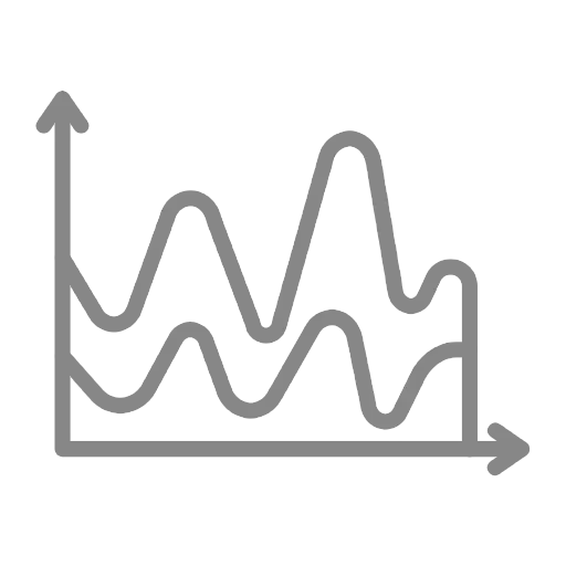 Data trend chart icon