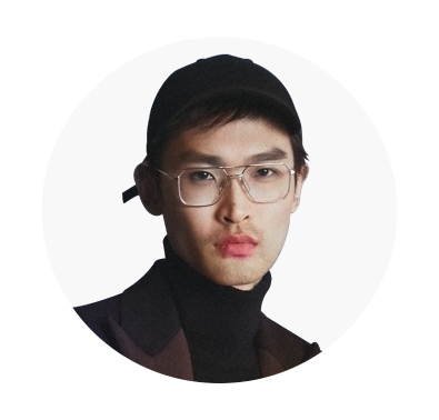 Man wearing glasses portrait