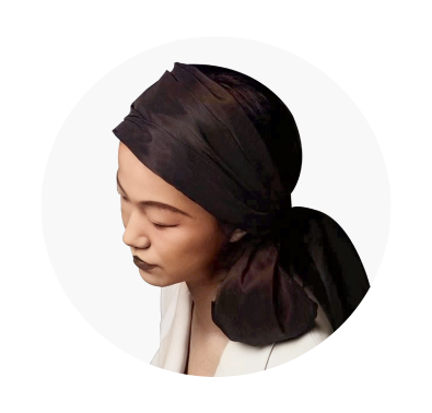 Woman looking downward